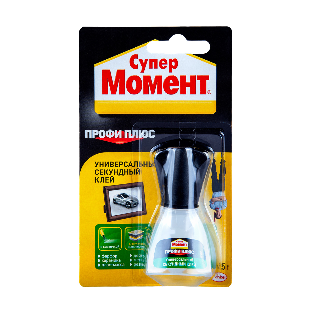 Клей момент супер профи плюс 5 г ед. блистер с кисточкой (1/10)  хенкель