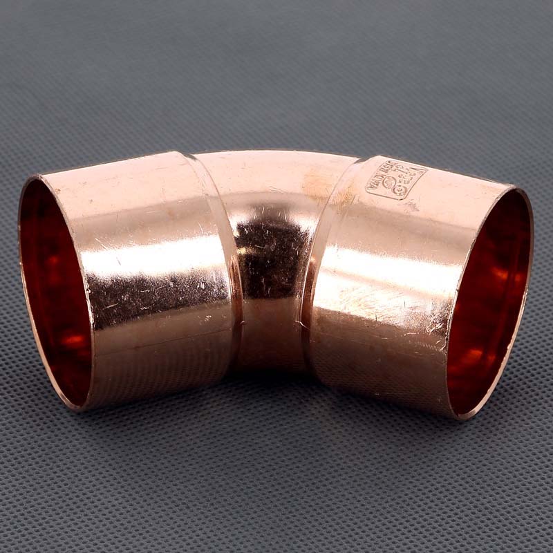 Угол двухраструбный 45° VIEGA пайка 54 мм медный