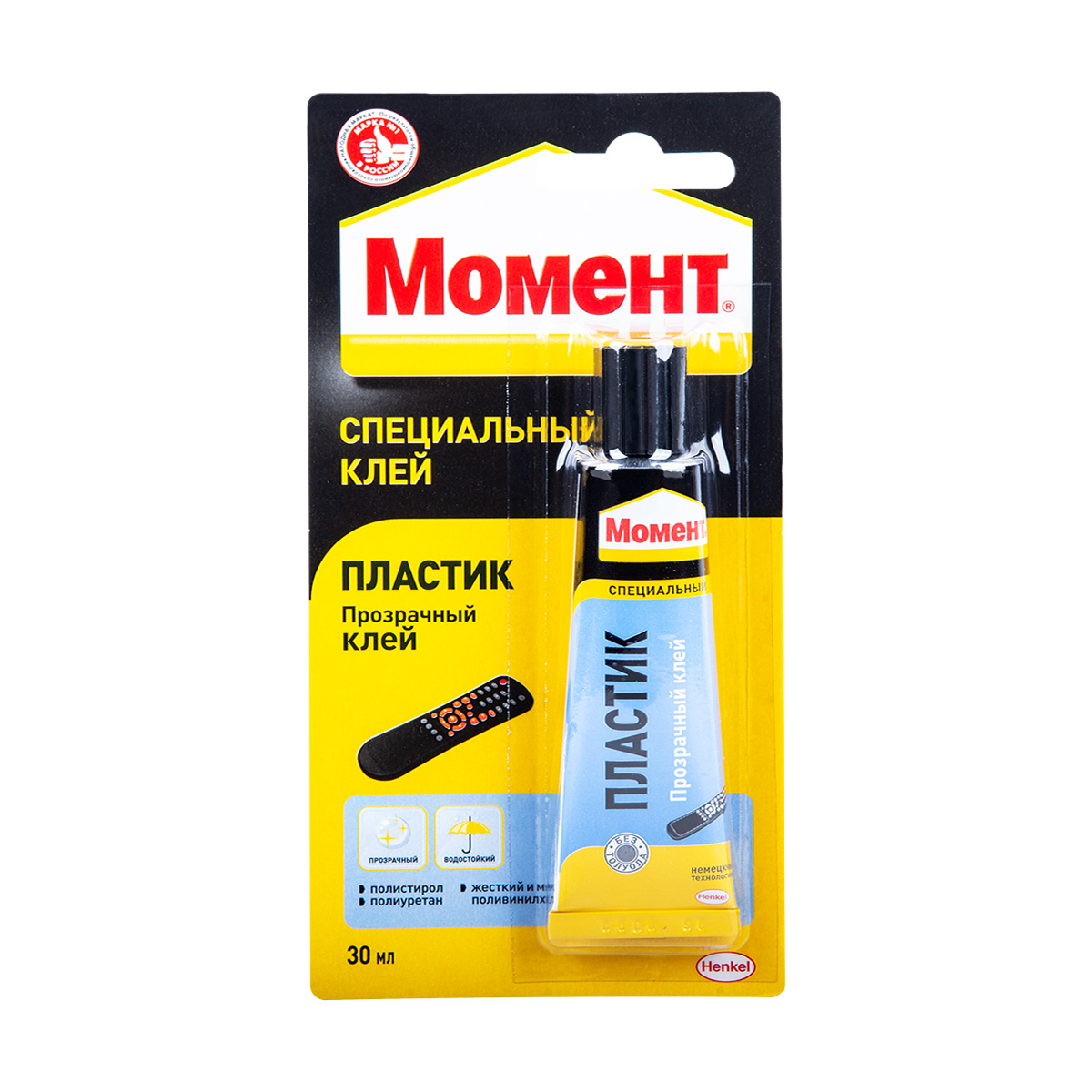 Клей момент пластик  30 мл ед. блистер (1/25)  хенкель