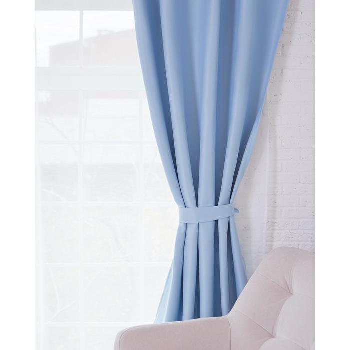 Штора блэкаут 135*250 см, голубой (1/10) "этель" 3099856