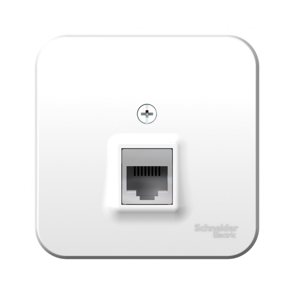 Розетка компьютерная открыт. уст. "blanca" 1 местн. rj45, белый (1/12/72) "schneider"