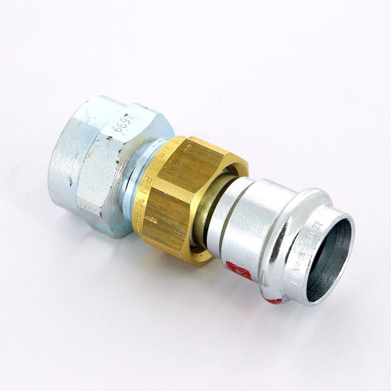 Американка пресс-В 22x1" с плоской прокладкой нелегир. сталь Prestabo VIEGA