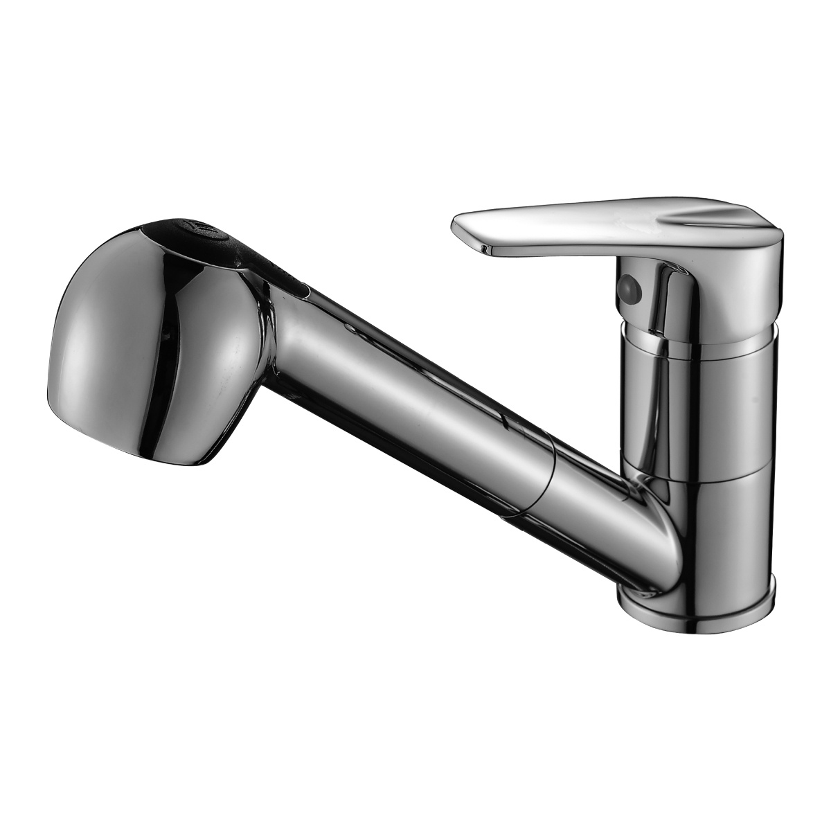 Смеситель для кухни  d40-25  поворотн. вытягивающ. излив (1/12) ) "rossinka"