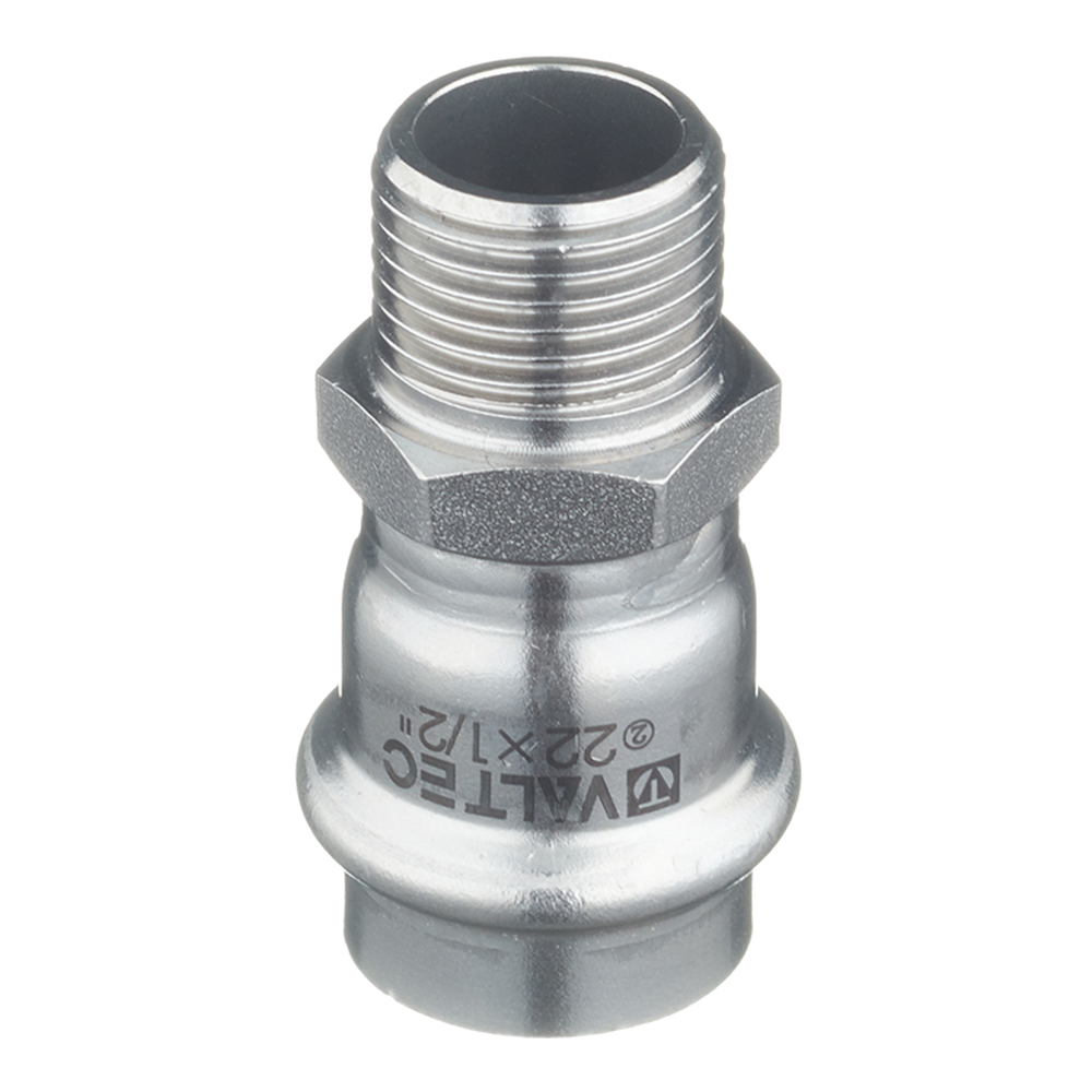 Муфта пресс-Н 22 мм х 1/2" нержавеющая сталь VALTEC
