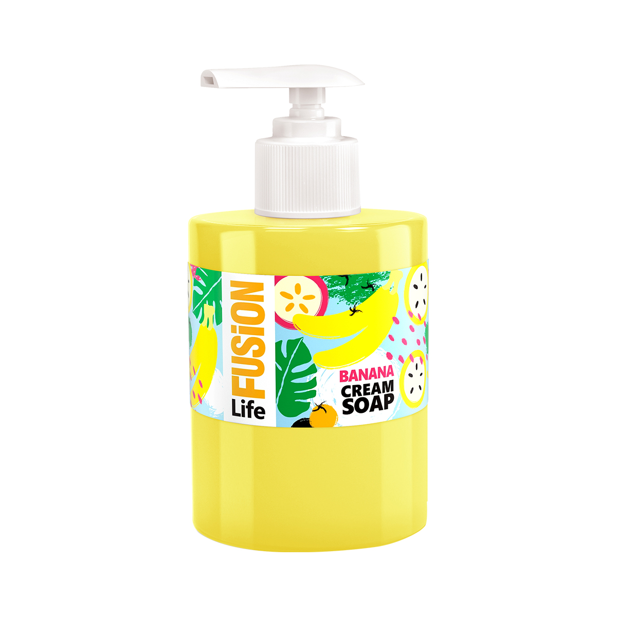 Жидкое крем-мыло "банан" 300 мл (1/12) "life fusion"