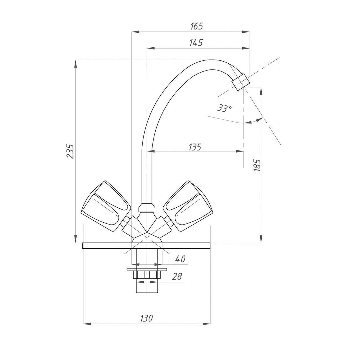 Смеситель для кухни fzs-211-17 (2/20) "fauzt"