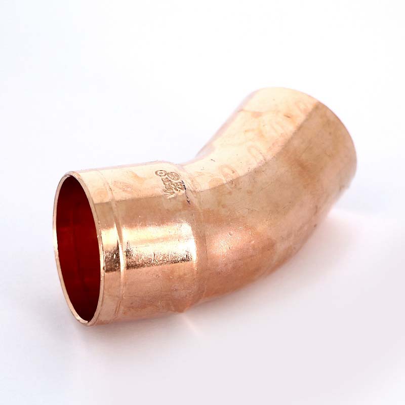 Угол однораструбный 45° VIEGA пайка 28 мм медный