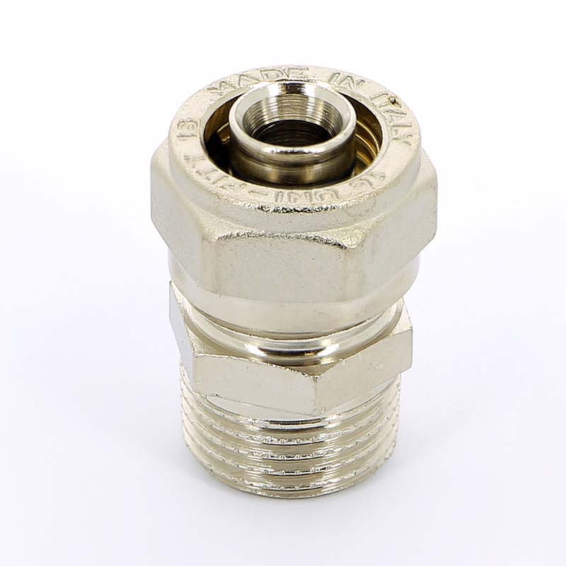 Обжимная муфта НР 16 х 1/2" UNI-FITT для металлопласта