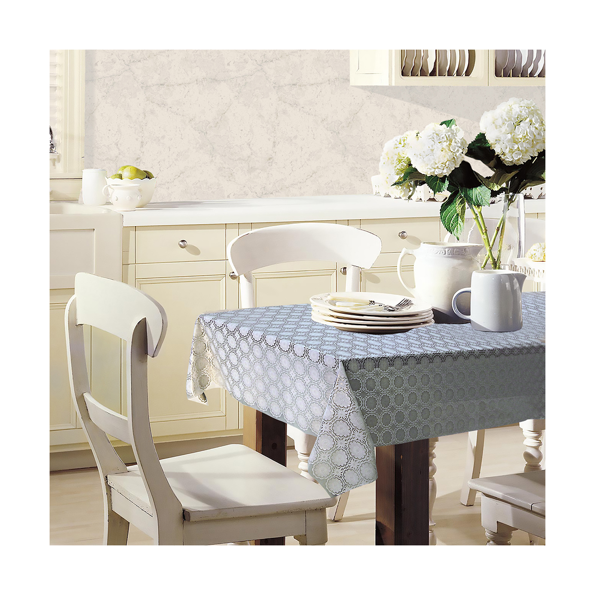 Скатерть пвх "элегия" 110*135 см (1/15) 005-grey\lightgrey