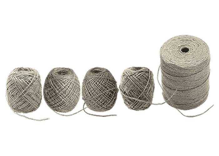 Шпагат джутовый, 1 мм, L 140 м, 2-ниточный, Сибртех (93875)