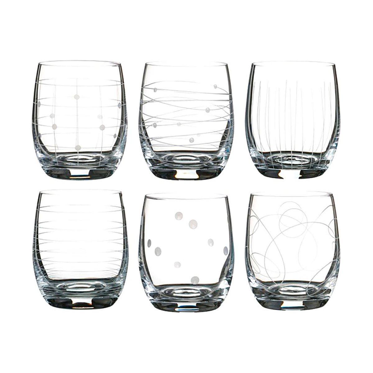 Стакан для виски "club  elements" 300 мл (набор 6 шт.) (1/8) "crystalex" 25180/379712/300