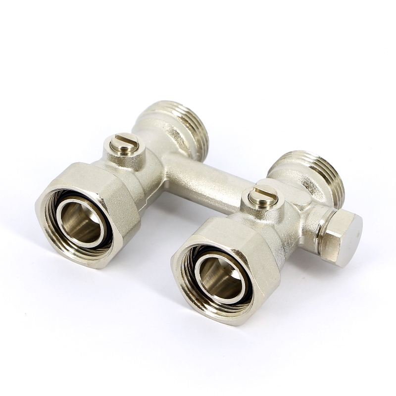 Узел прямой ВН 3/4" ЕК х 3/4" ЕК радиаторный со встроенными кранами и байпасом UNI-FITT