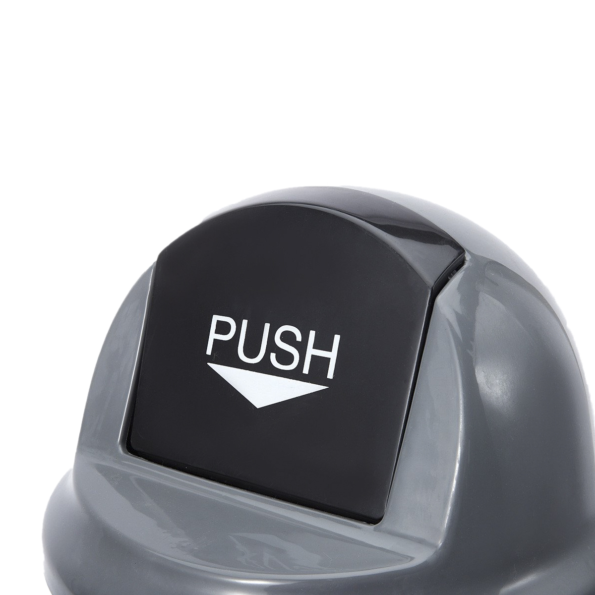 Бак пласт. для мусора 40 л круглый с крышкой (серый) (1/12) "happi dome" hdb-10929