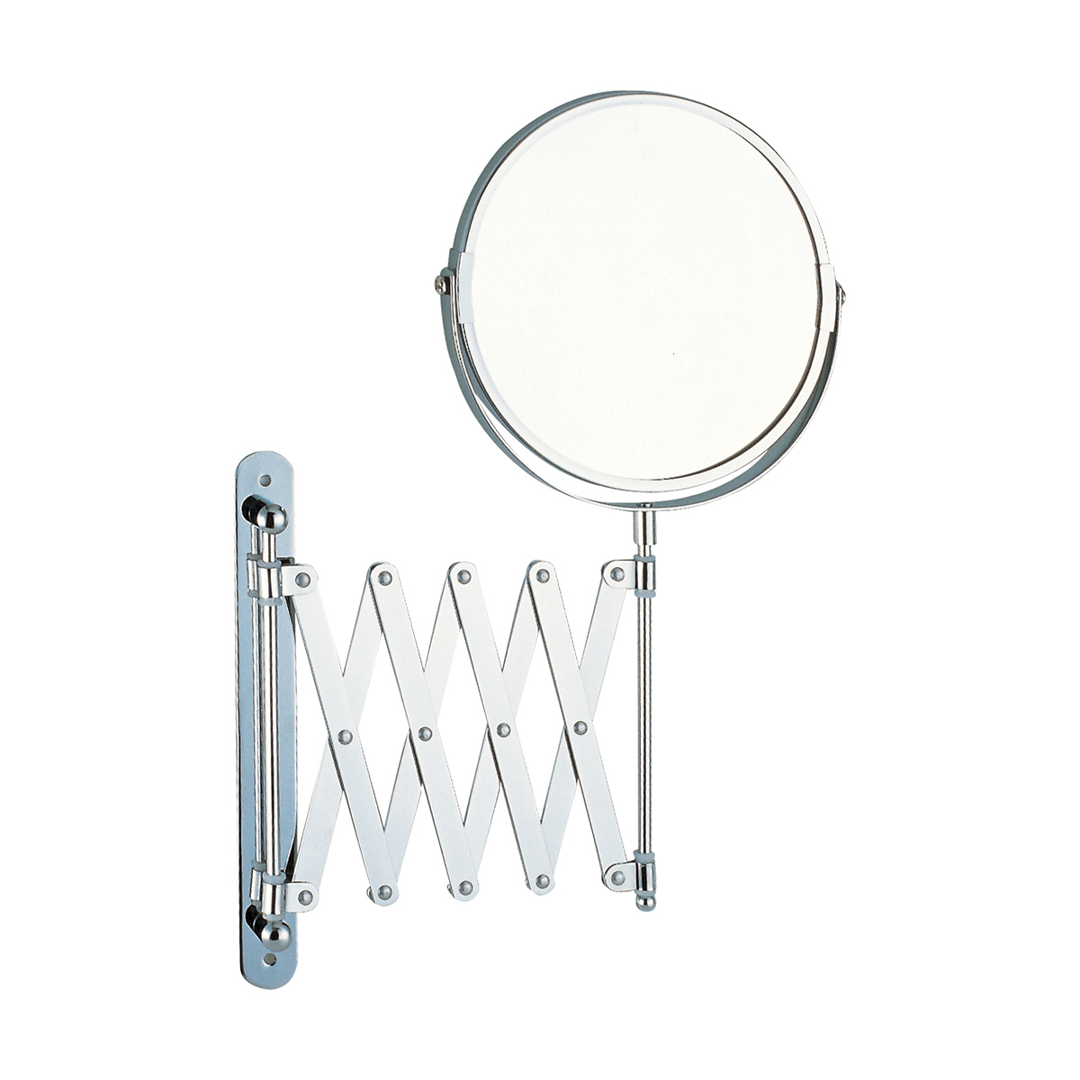 Зеркало косметическое настенное m-1612  d=17 см, двустороннее (1/12) "рыжий кот"