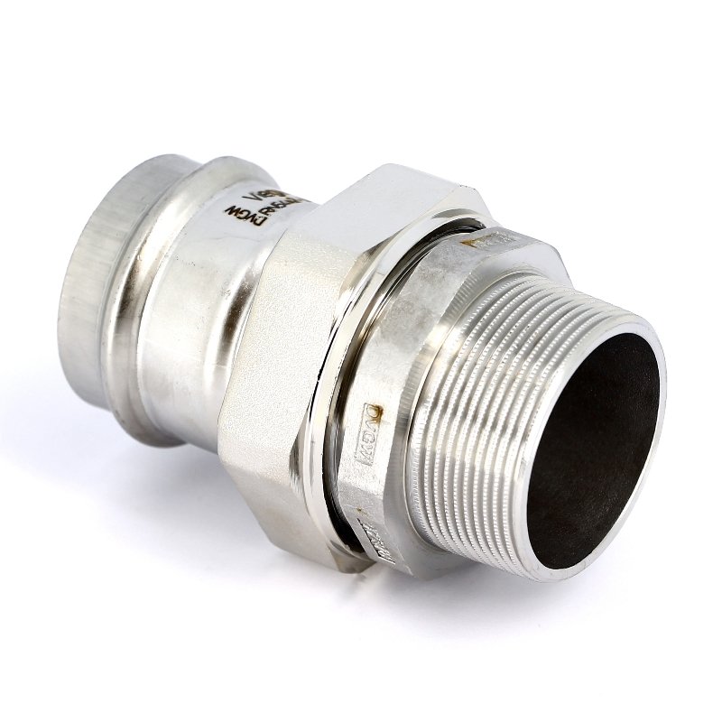 Муфта пресс-Н разъёмная 54x2" с плоской прокладкой нержавеющая сталь Sanpress Inox VIEGA