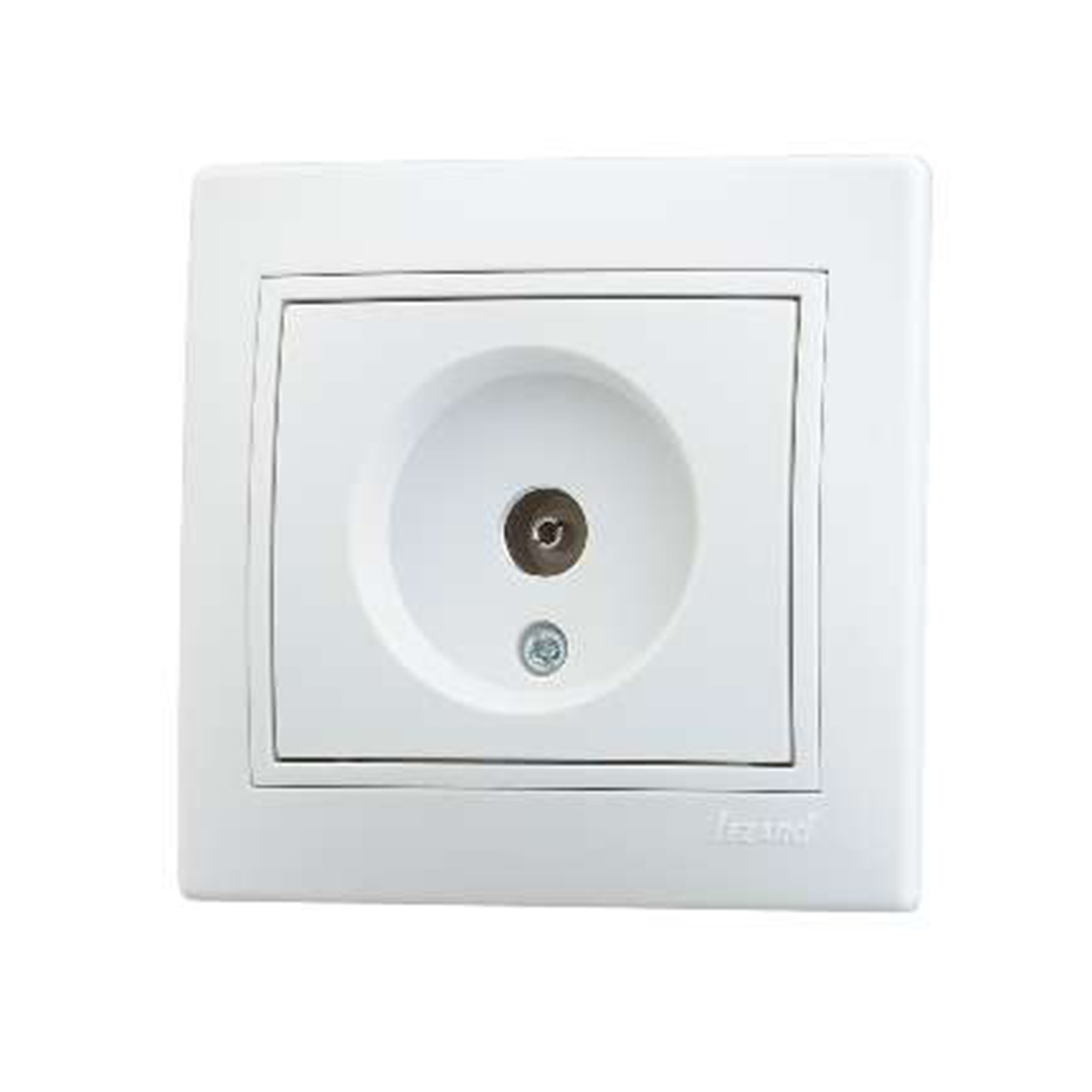 Розетка телевизионная "mira" оконечная, белый (1/10/120) "lezard" 701-0202-130