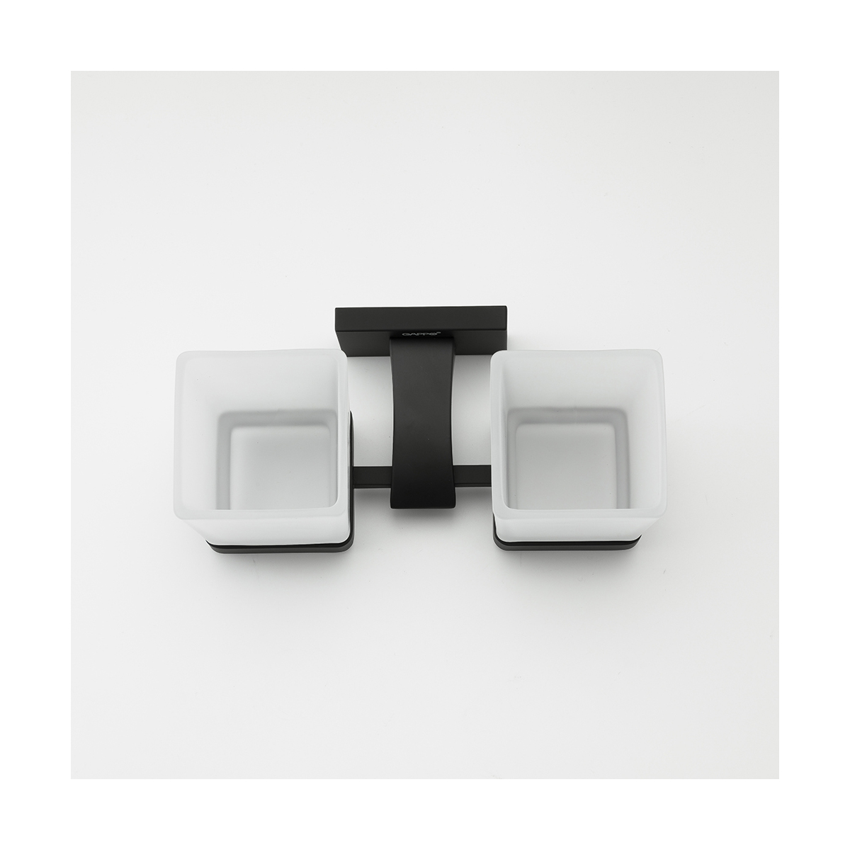 Стаканы для ванной комнаты 2 шт. с держателем g0708-6, черный (1/16) "gappo"