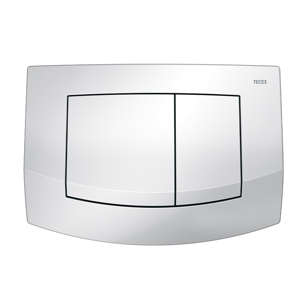 Пластиковая панель смыва TECEambia белая для инсталляции унитаза 152 x 214 x 22 мм