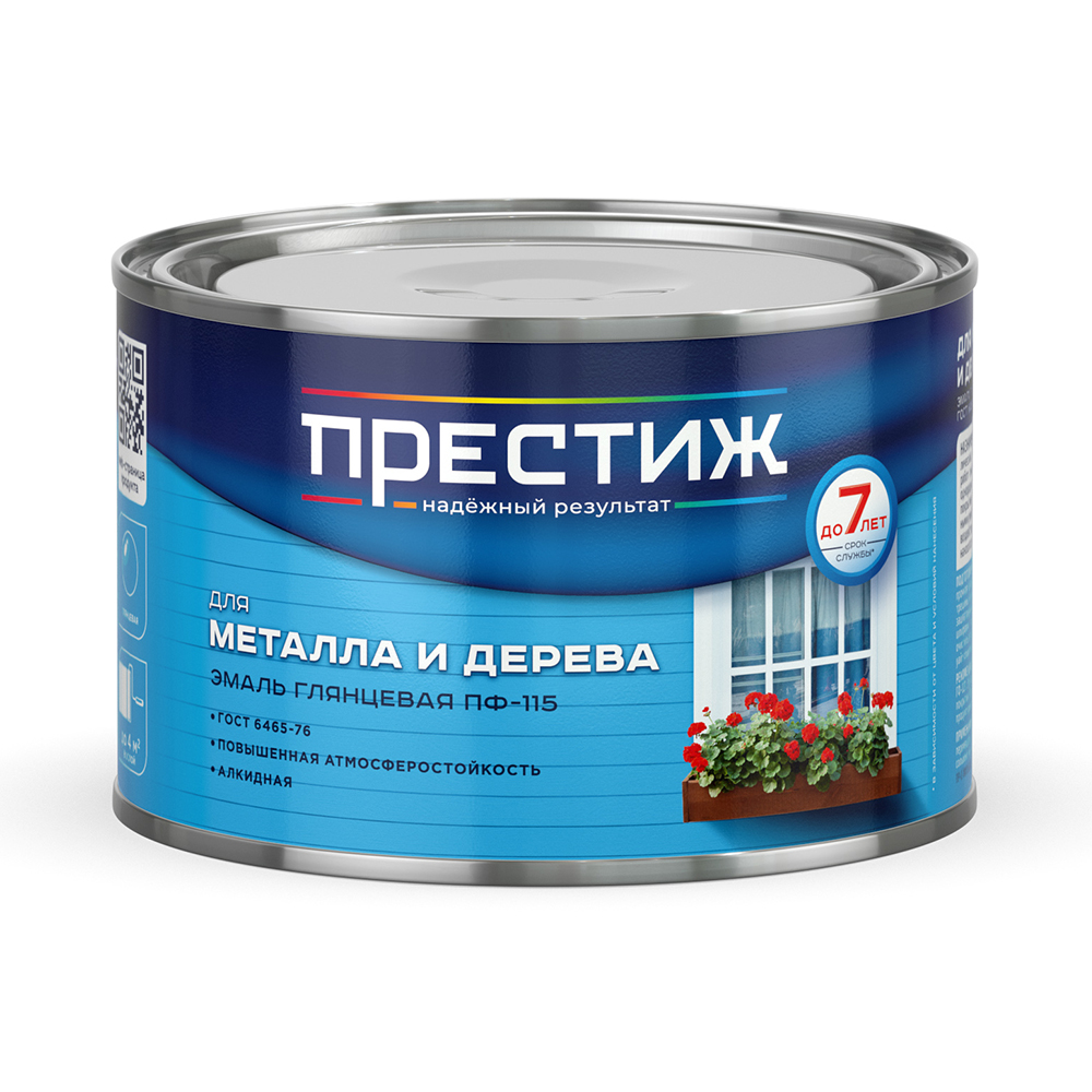 Эмаль пф-115  белая  0,4 кг (1/28) "престиж"