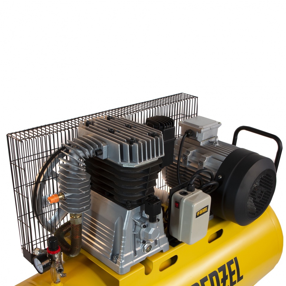 Компрессор воздушный, ременный привод BCI5500-T/270, 5.5 кВт, 270 литров, 850 л/мин Denzel (58129)