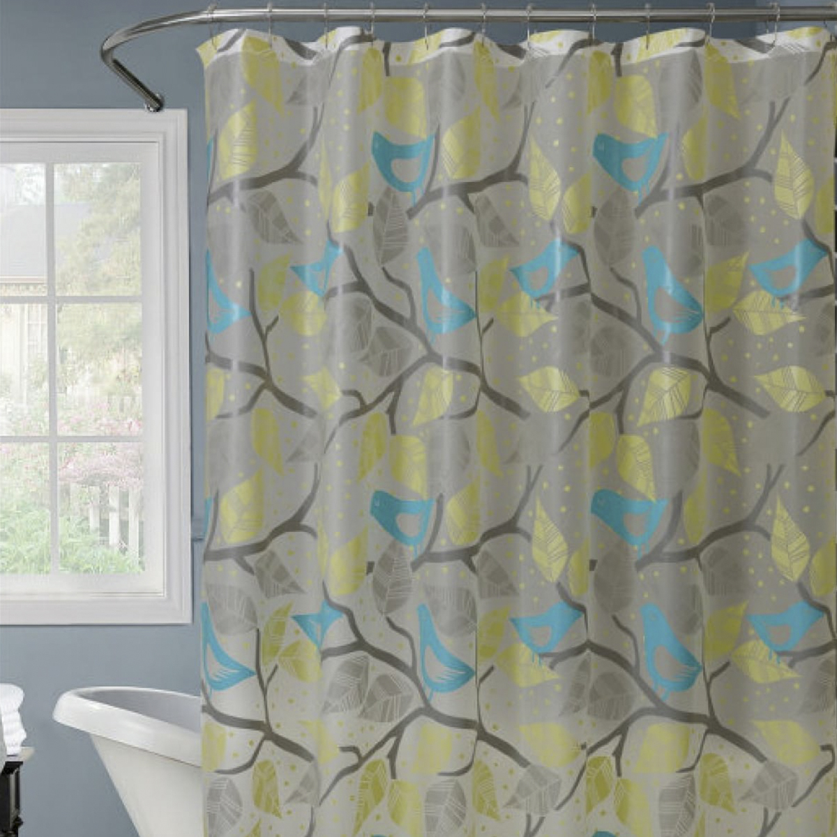 Штора для ванной 180*180 см (peva) "bluebirds" (1/20) "swensa" swc-50-05