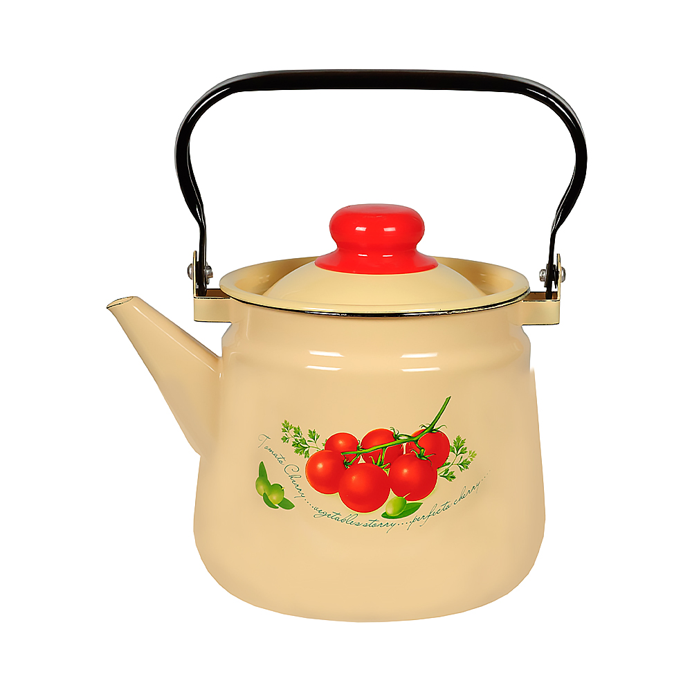 Чайник эмалиров. декор. 3,5 л (1/4) "стальэмаль"  1с26с