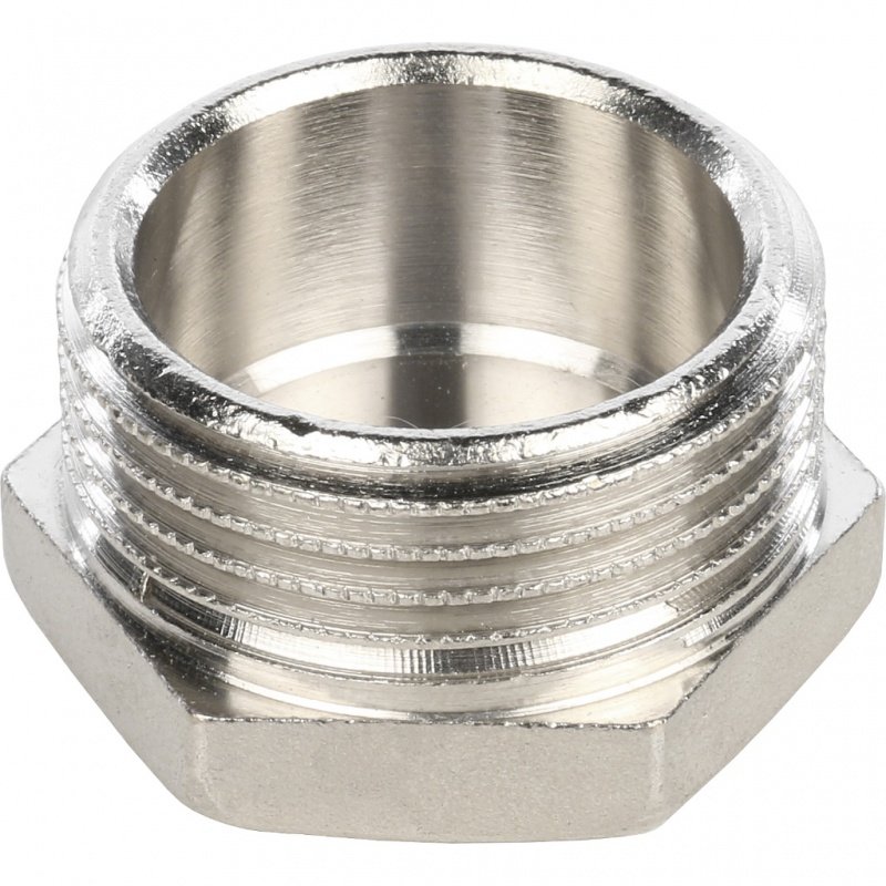 Заглушка резьбовая НР 1" никель STOUT