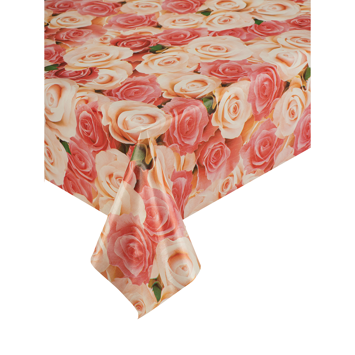 Клеенка пвх основа нетканая 135 см  рулон 20 м (1)  "major" 536/4 (розовый)