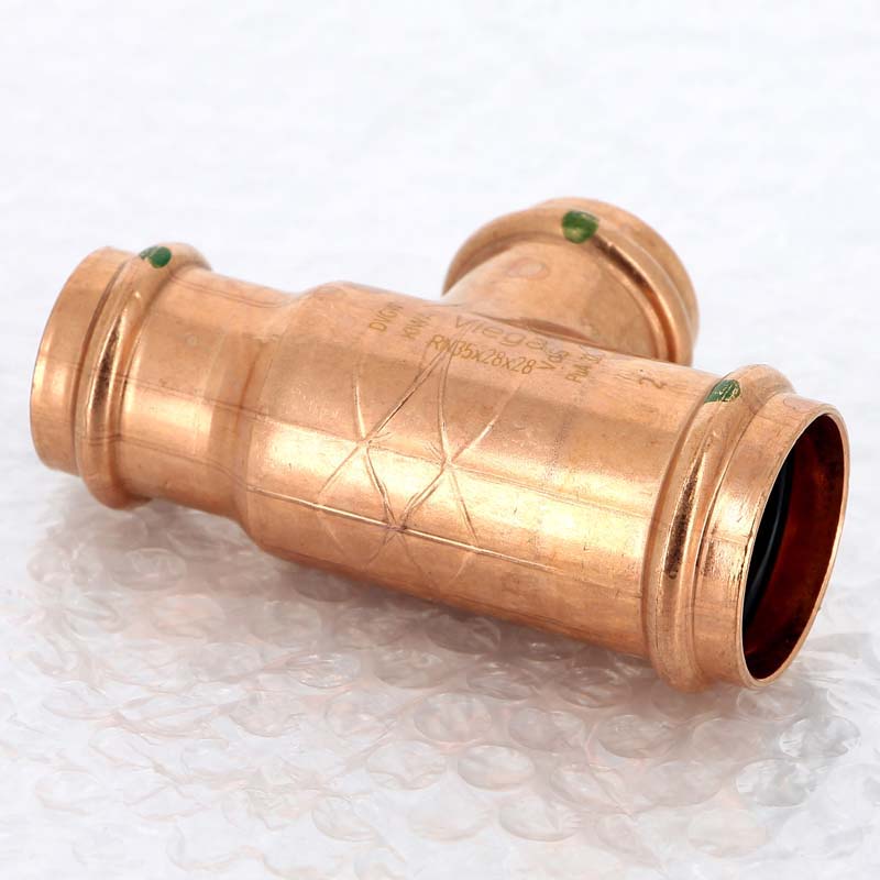 Тройник пресс медный Profipress VIEGA 35х28х28