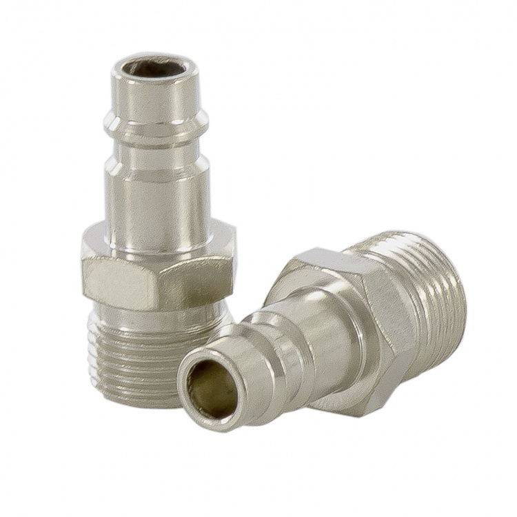 Ниппель универсальный быстросъемный ("папа"), 3/8, внешняя резьба, 2 шт, Stels (57059)