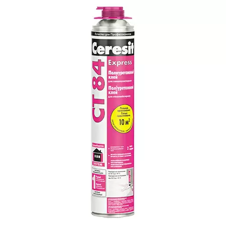 Ceresit CT 84 Express / Церезит полиуретановый пено клей для полистирола при теплоизоляции
