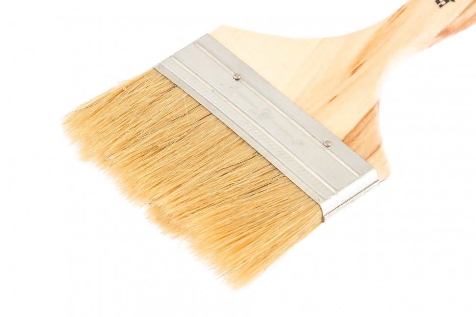 Кисть плоская Slimline 4" (100 мм), натуральная щетина, деревянная ручка Sparta (824455)