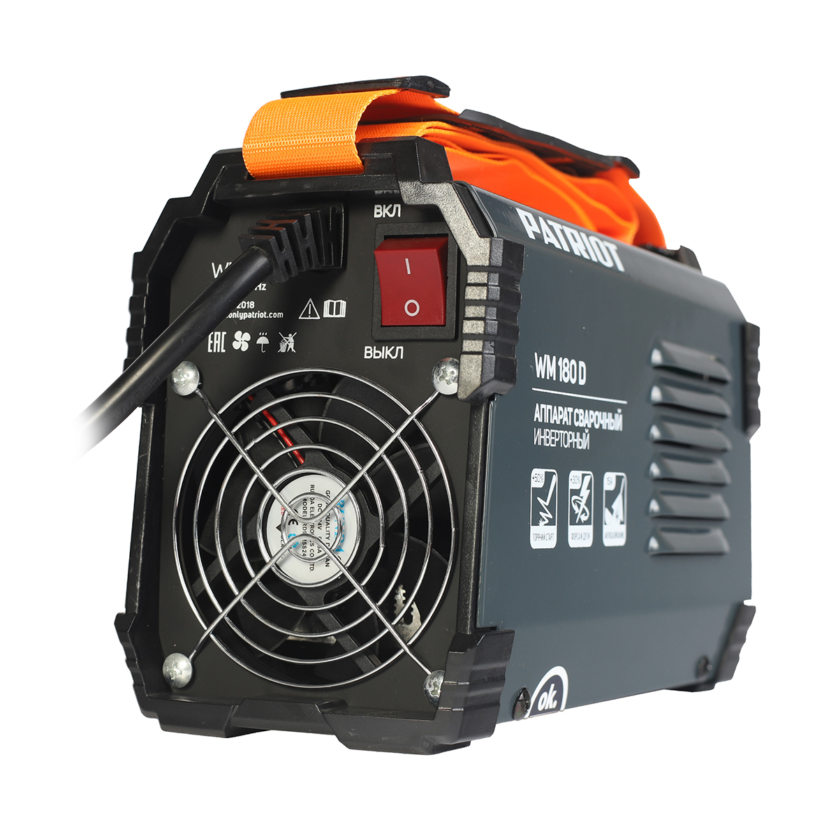 Сварочный аппарат wm180d mma  7,8 квт (1/4) "patriot" 605302018