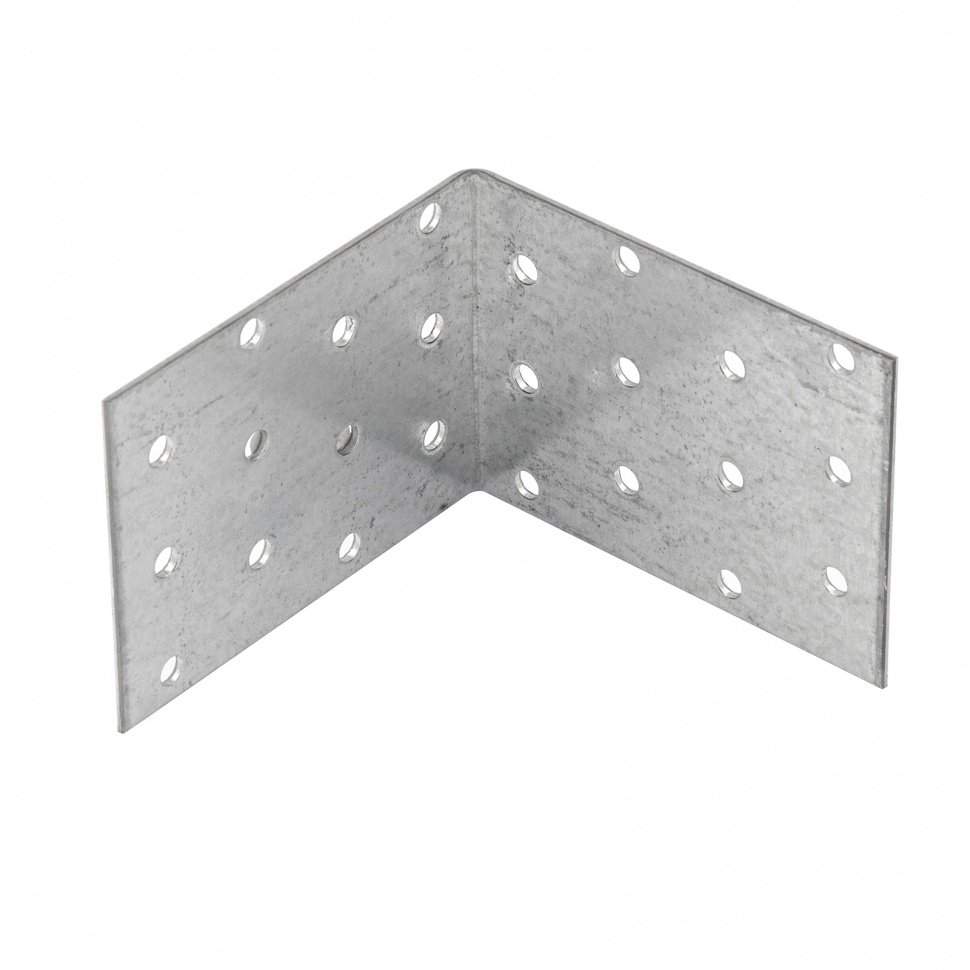 Крепежный уголок равносторонний 2 мм, KUR 80 х 80 х 60 мм Сибртех (46425)