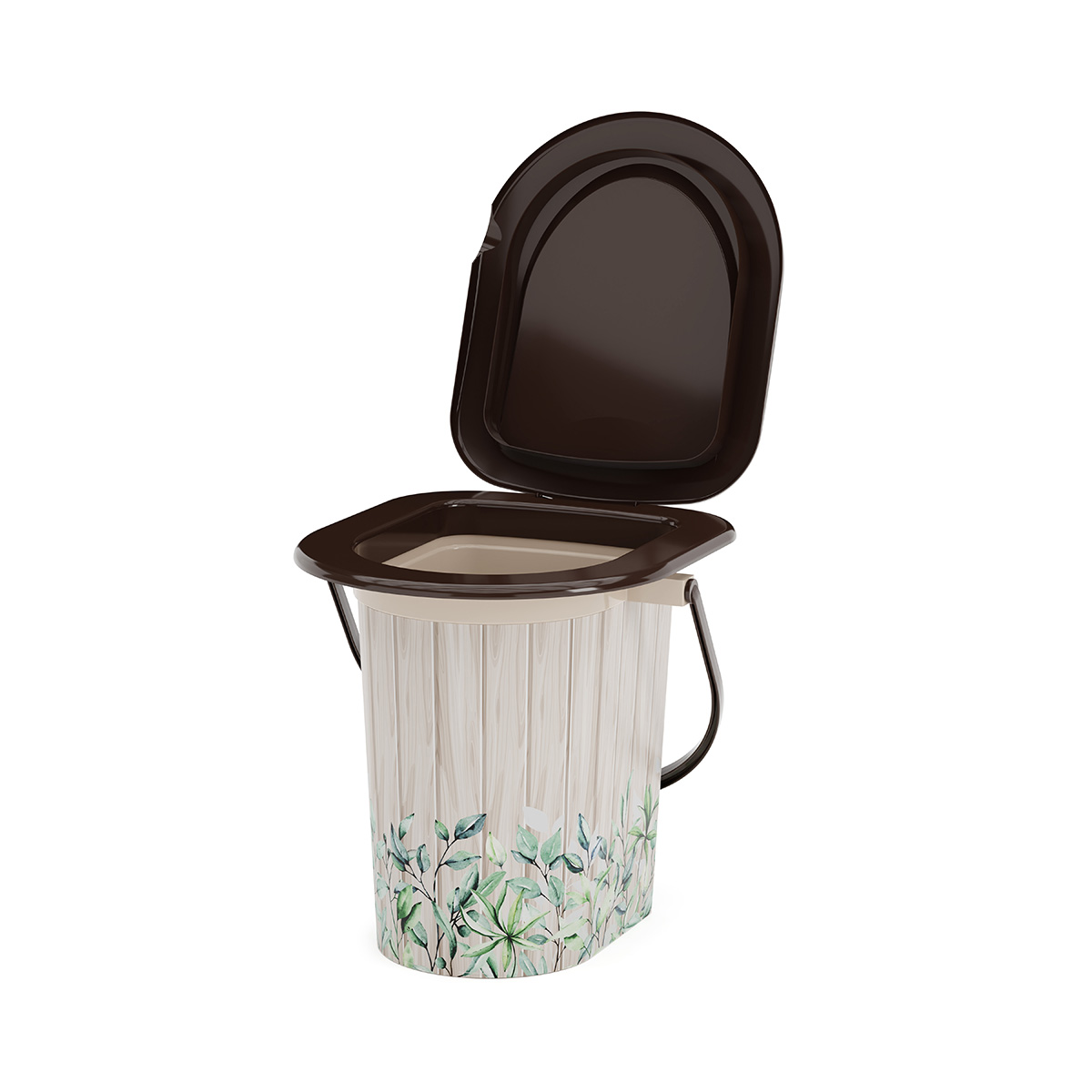 Ведро-туалет 17 л "летний день" (1/10) "альтернатива" м2328