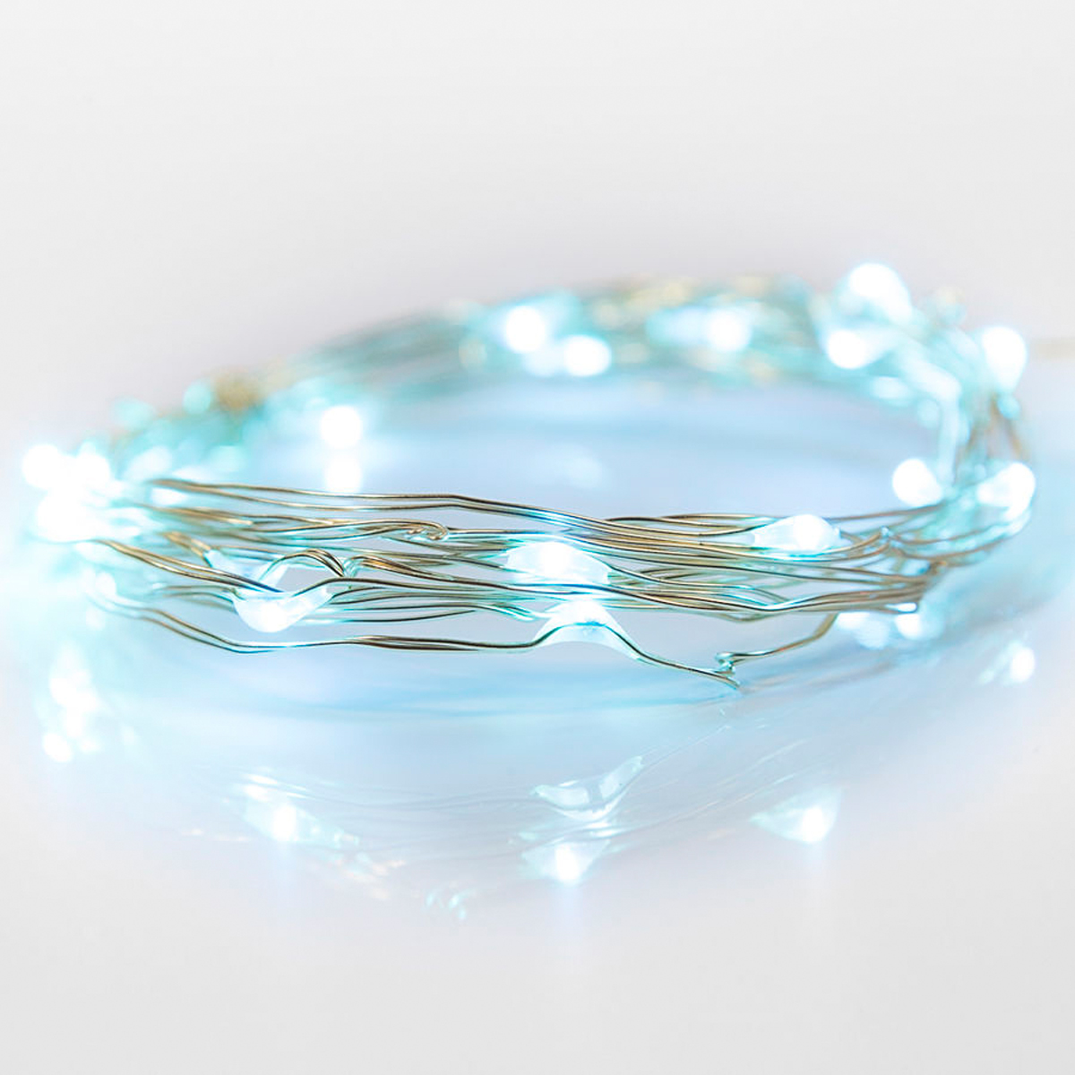 Электрогирлянда "роса" 2 м, 20 голубых ламп (1/100) "neon-night" 303-003