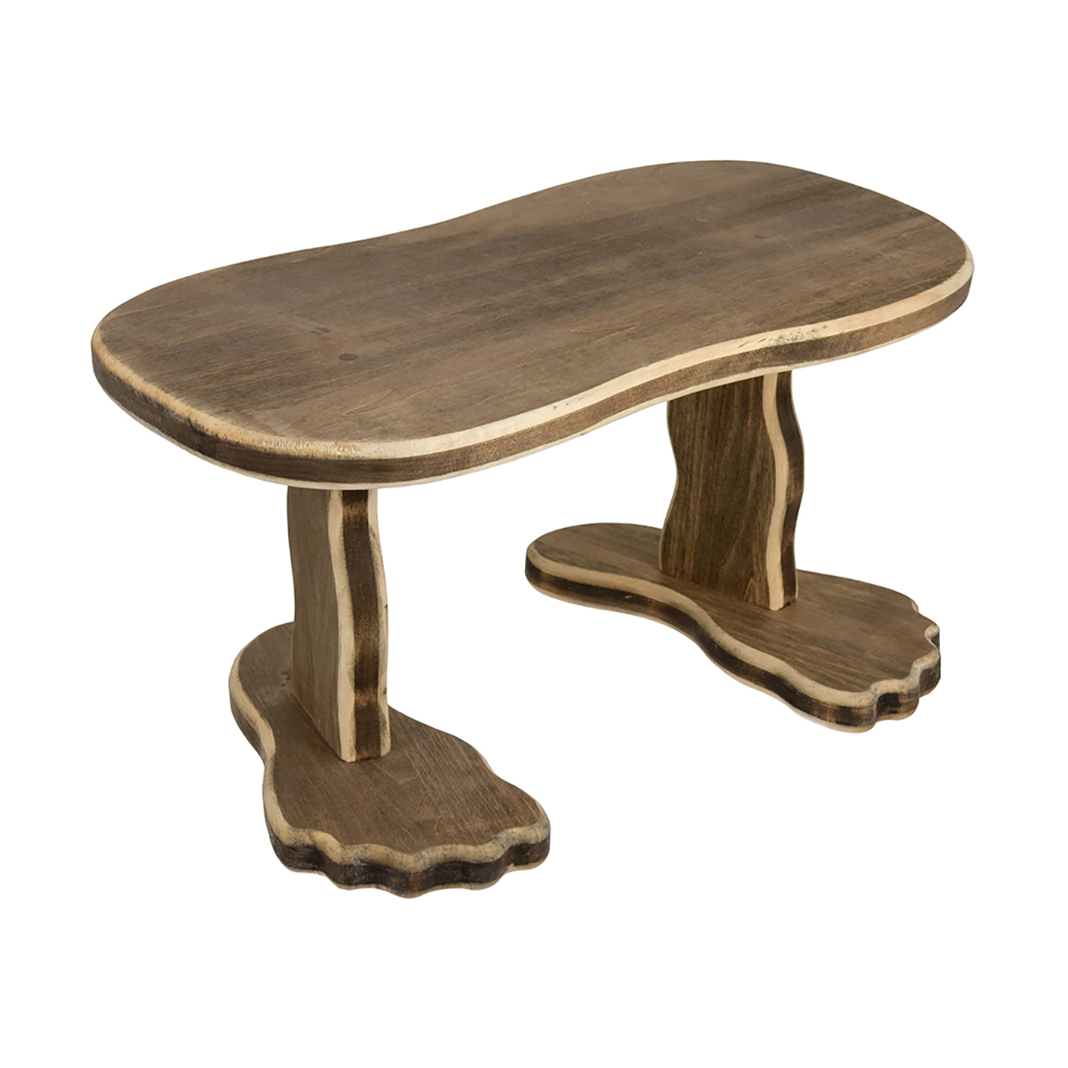 Подставка универс. для бани и сауны "топ-топ" 46*24*23 см, липа состаренная(1) "банные штучки" 34310