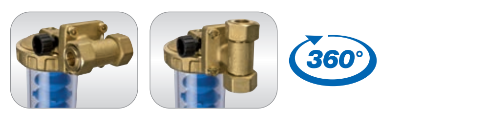 Система антинакипи ATLAS FILTRI DOSAPLUS 2 1/2" прямой, с байпасом, 2 капсулы полифосфата