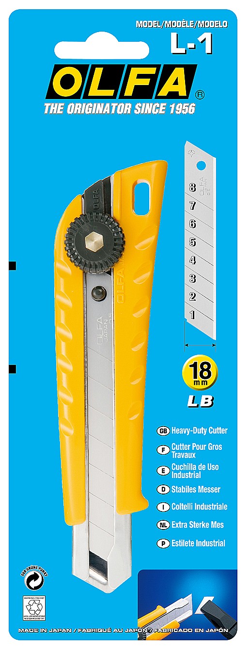 OLFA 18 мм, с выдвижным лезвием, нож (OL-L-1)