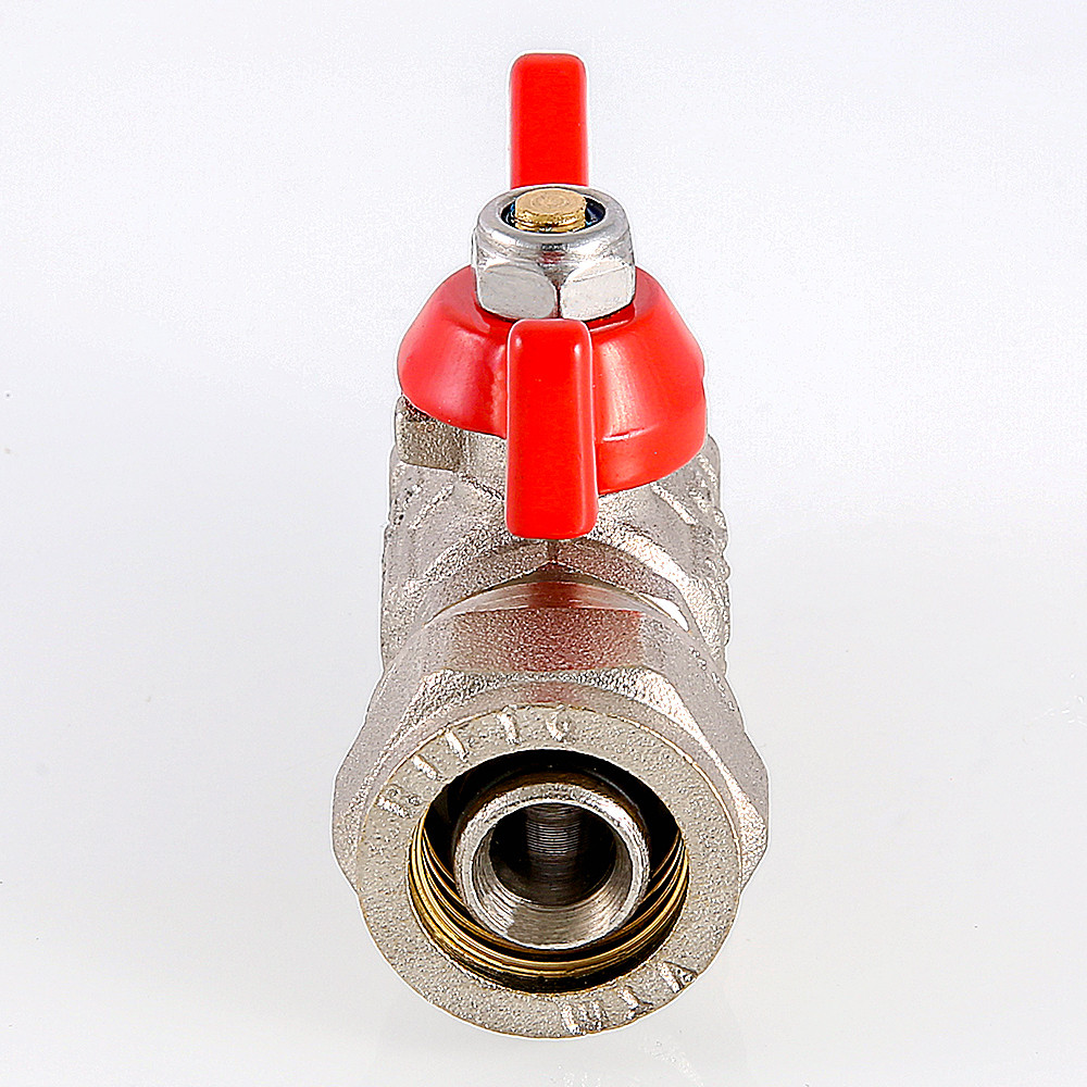 Кран шаровый VALTEC бабочка обжим НР редуцированный 16 х 1/2"