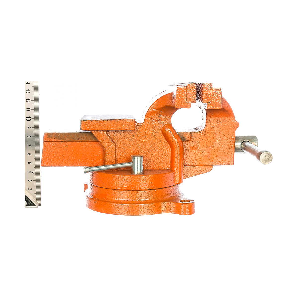 Тиски слесарные поворотные 125 мм с наковальней (1) "sparta"