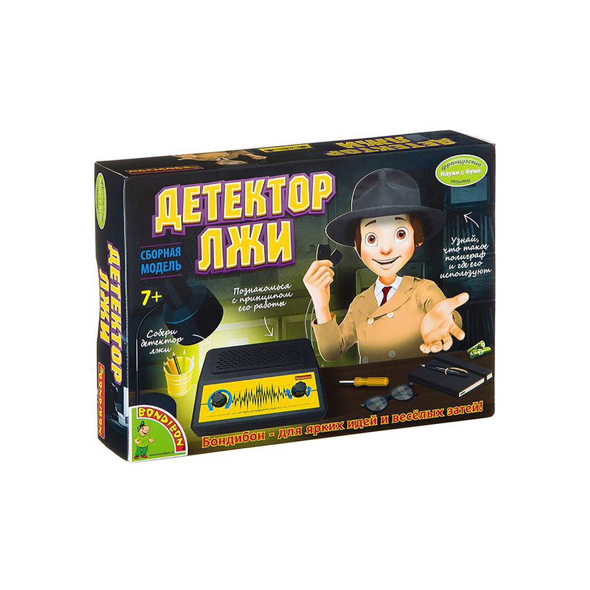 Набор для опытов "науки с буки" детектор лжи  ek-d034 "bondibon" вв2110