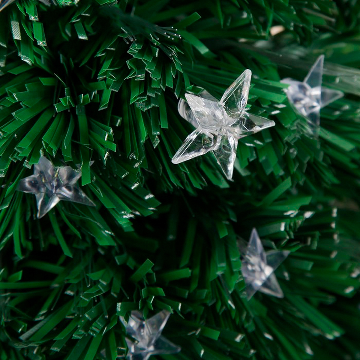 Ель декор. фиброоптич. t908v12-60  60 см, 55 веток (зеленая) "зимнее волшебство" 2338607