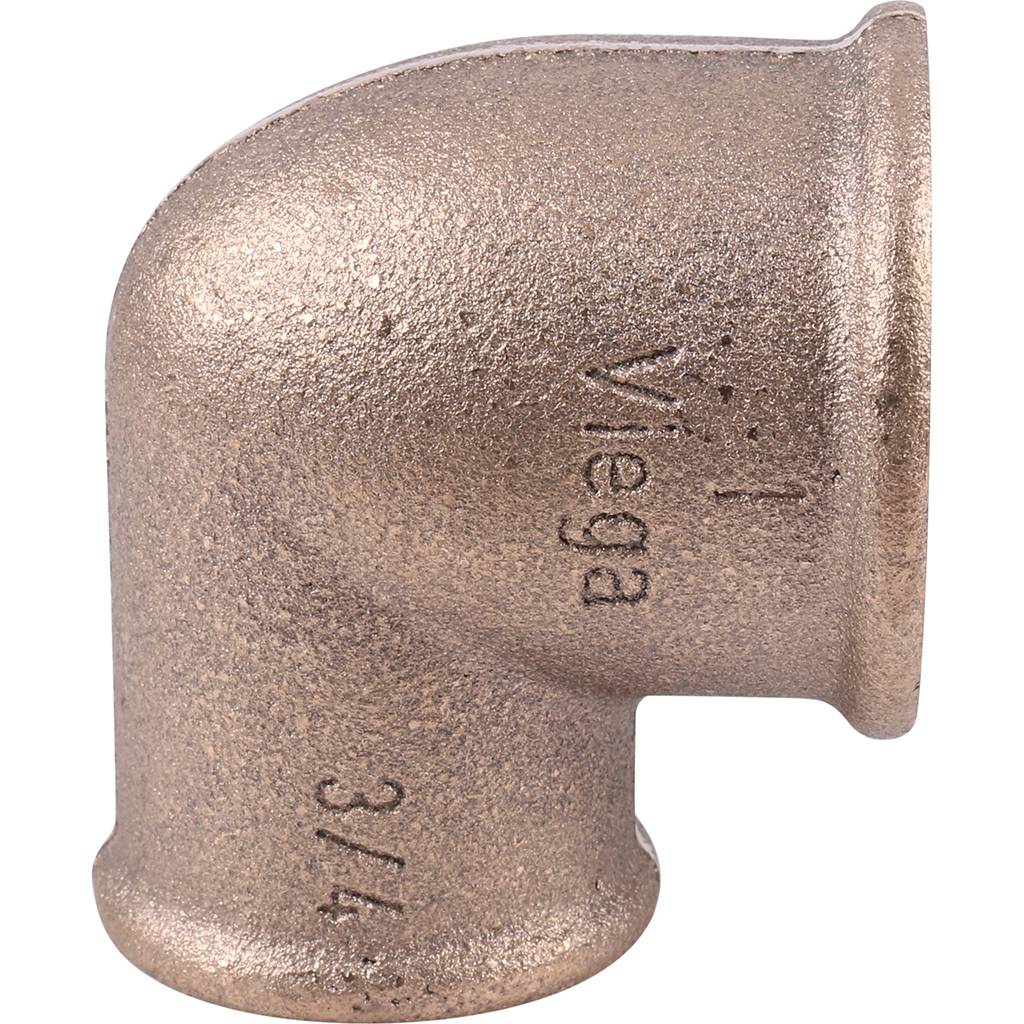 Угол резьбовой 90° (ВР) 1" x 3/4" бронза VIEGA (320683)
