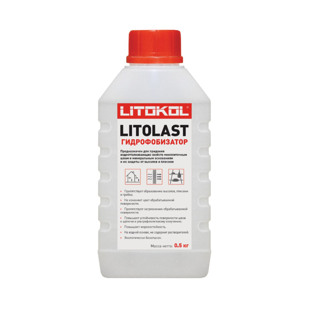 Пропитка водоотталкивающая для межплиточных швов "litolast" 0,5 кг (1/12) litokol