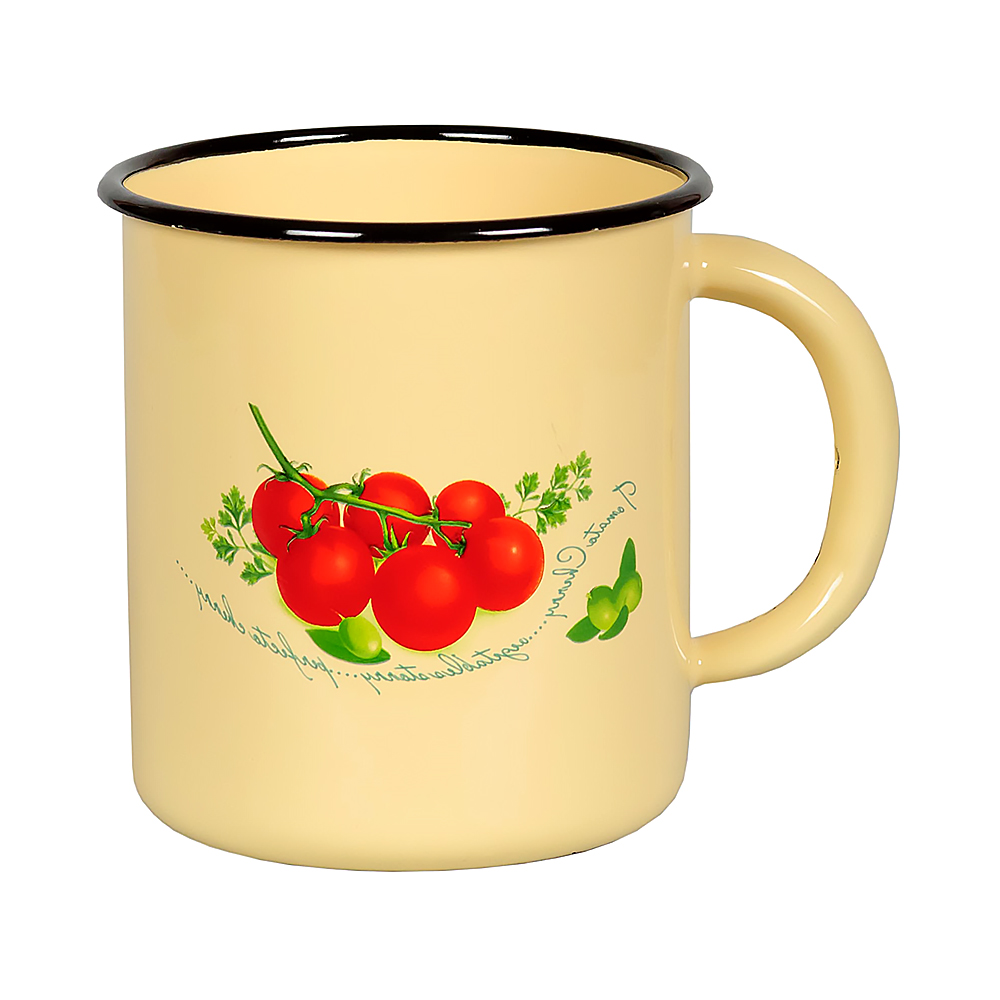 Кружка эмалиров. декор. 1 л (1/12) "стальэмаль"  1с3с