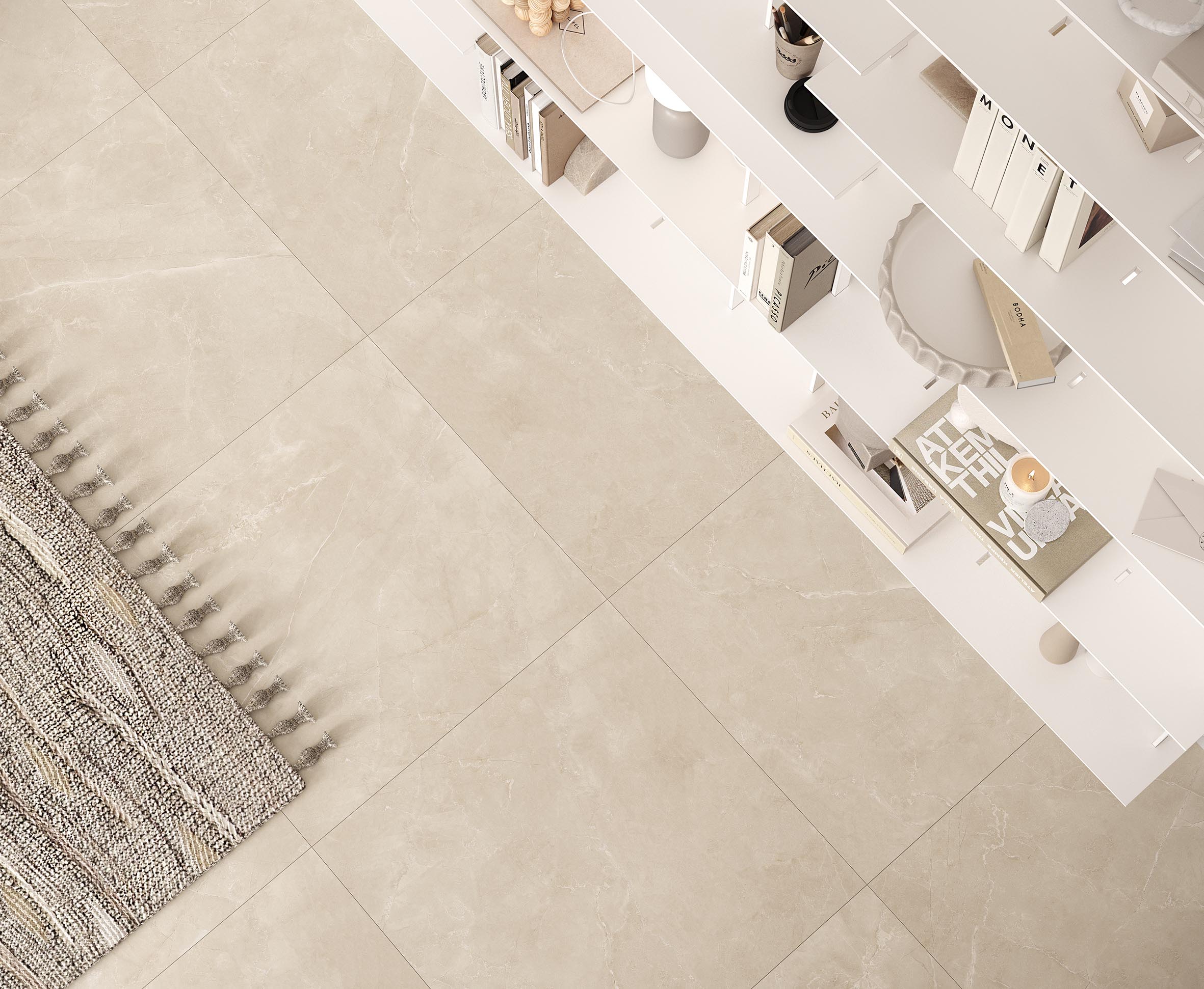 Impronta crema керамогранит сатинированный 80x80