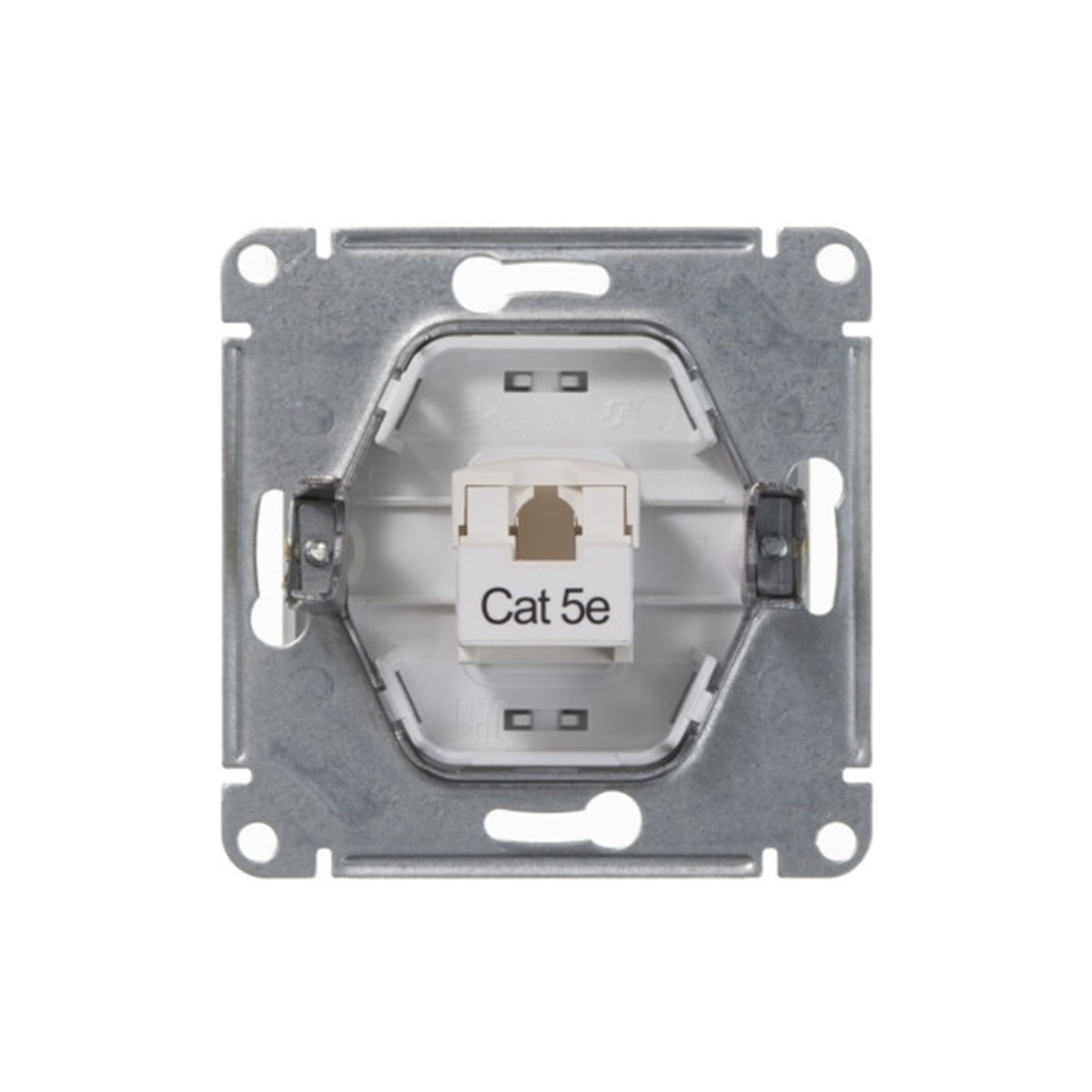 Розетка компьютерная "glossa" 1 местн. rj45 (механизм) белый (1/10/160) "schneider"