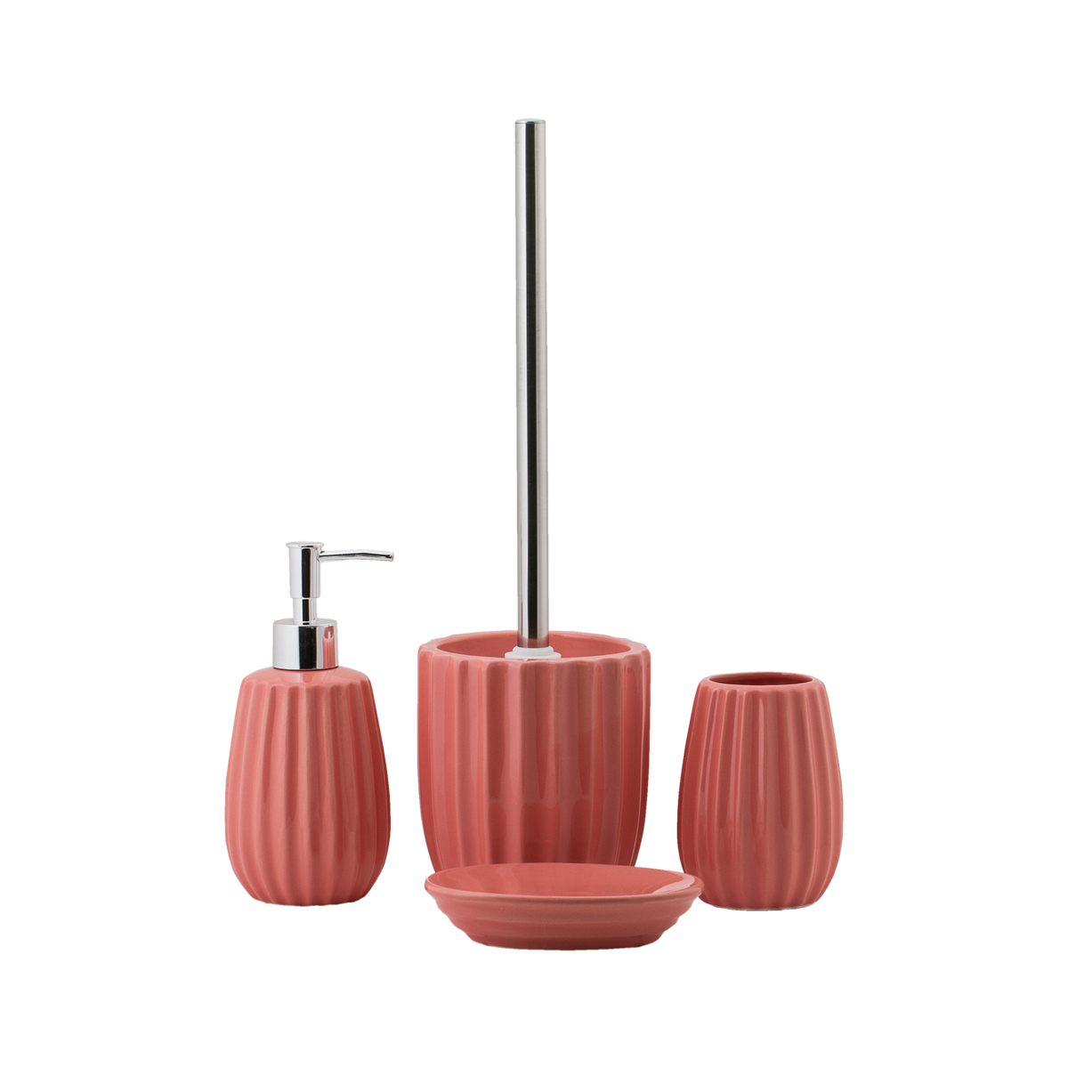 Мыльница "roya" керамика (коралловый) (1/12) "swensa" swtk-8054crl-d