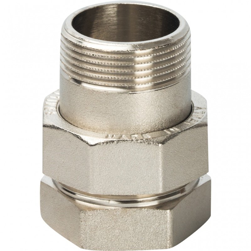 Американка ВН 1"1/2 никель STOUT плоская прокладка